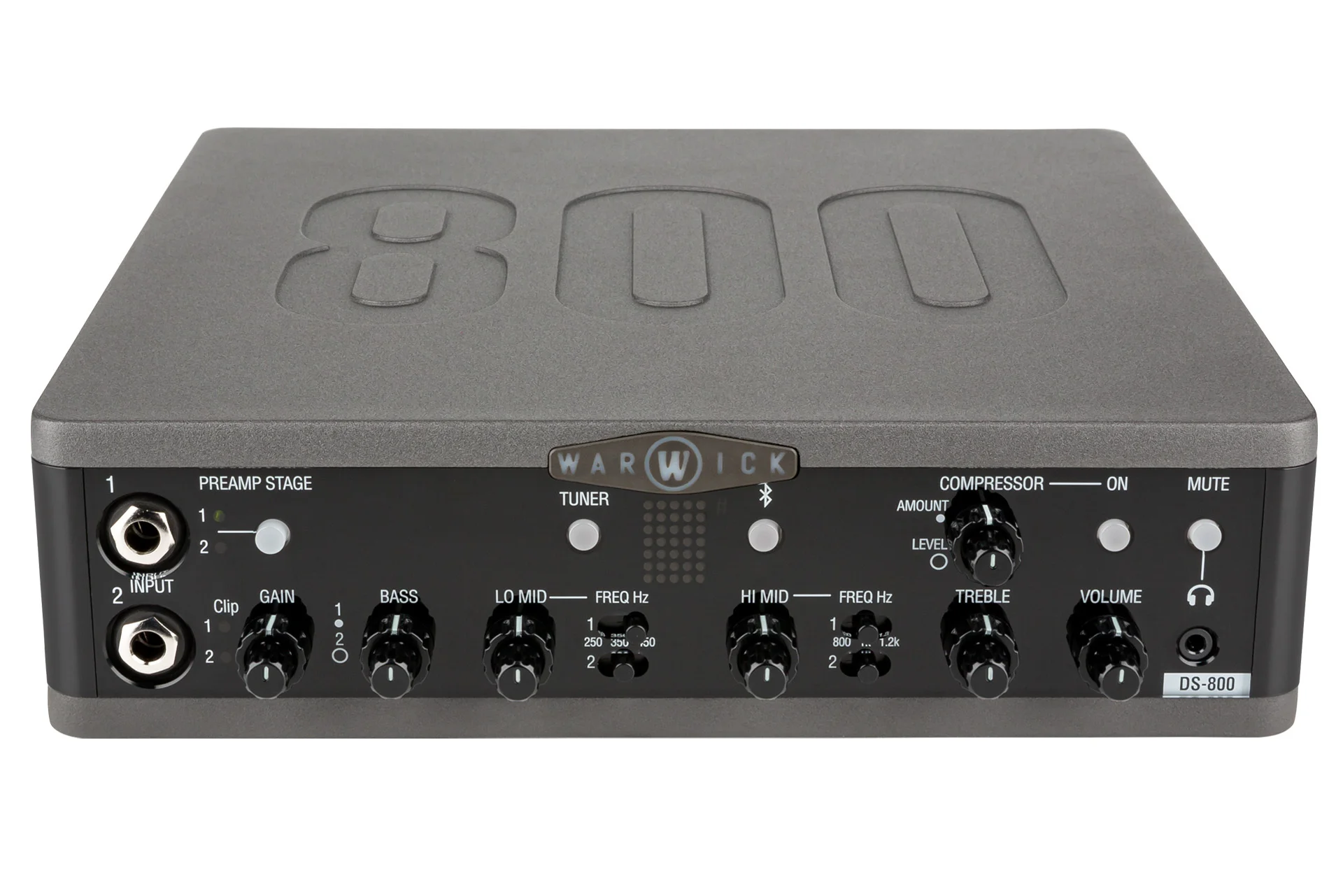 Stage Series DS 800 Double Stage Bass Amp Head with USB-Interface, 800 Watt